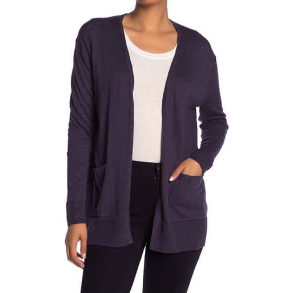 Madewell Front Pocketed Slub Cardigan XS